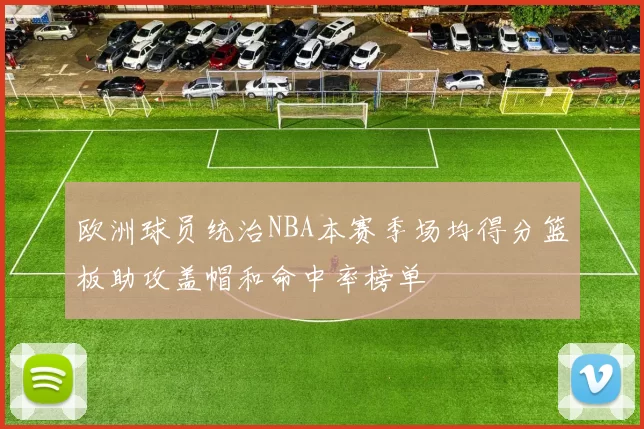 欧洲球员统治NBA本赛季场均得分篮板助攻盖帽和命中率榜单