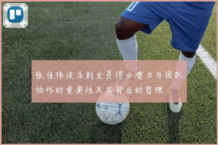 张佳玮谈马刺全员得分潜力与团队协作的重要性及其背后的哲理